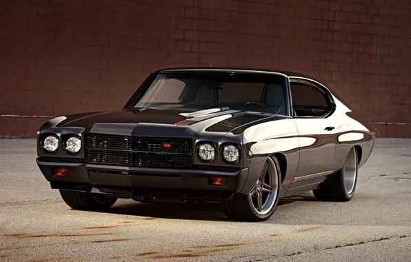 Картинка Chevrolet, Muscle, Car, Chevy, Tuning, Chevelle, Custom, Brown, Vehicle