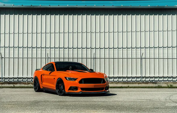 Картинка Mustang, Ford, Orange