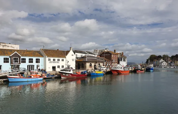 Картинка Water, England, Britain, View, Ship, Dorset, Weymouth, Britania, United KIngdom