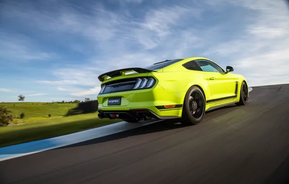 Картинка скорость, Mustang, Ford, гоночный трек, AU-spec, R-Spec, 2019, Australia version