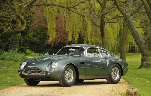 Картинка Aston Martin, Green, DB4 GT Zagato