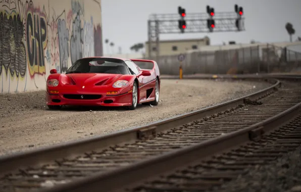 Картинка Ferrari, Railway, F50