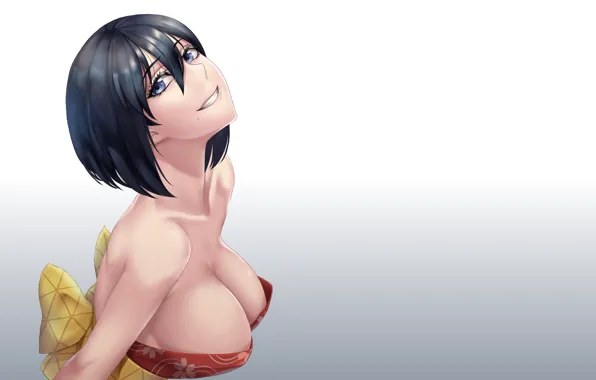 Картинка girl, sexy, boobs, anime, pretty, breasts, babe, sexy babe, anime girl, mature, clevage, short haired, …