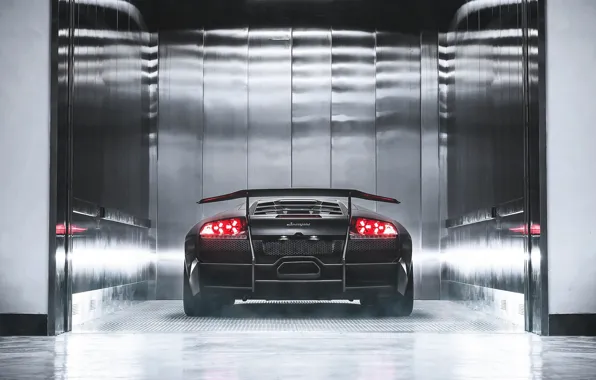 Картинка Lamborghini, Murcielago, LP670-4 Superveloce, Rear View