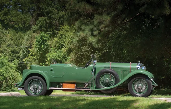 Картинка Vintage, Retro, Вид сбоку, British Car, 1931 Bentley 4 14