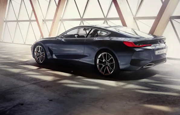 Картинка свет, купе, тень, BMW, 2017, 8-Series Concept