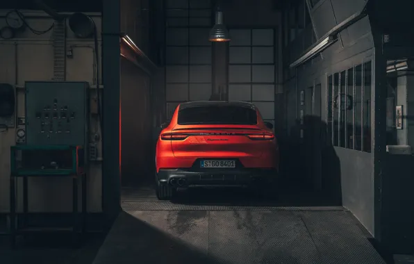 Картинка Porsche, вид сзади, Coupe, Turbo, Cayenne, 2019