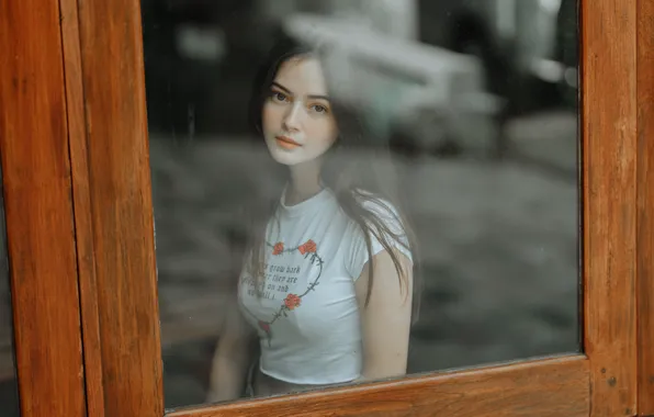 Картинка девушка, настроение, окно