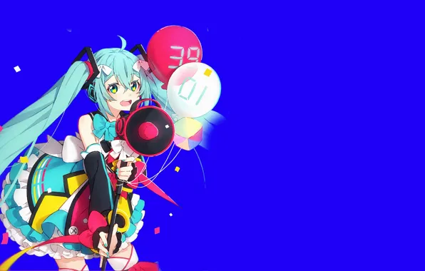 Картинка шарики, Hatsune Miku, Vocaloid, Вокалоид, Хатсуне Мику