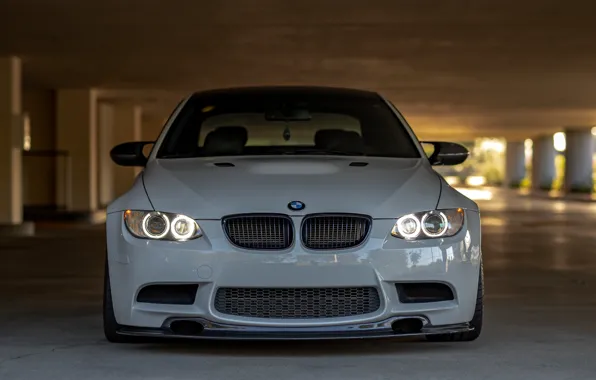 Картинка BMW, Front, E92, Gray, Face, Sight