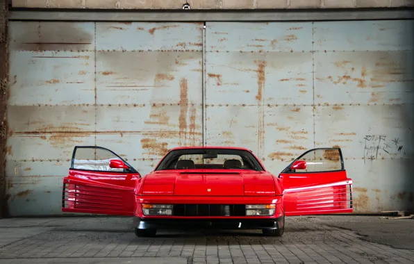 Картинка Ferrari, Red, Testarossa
