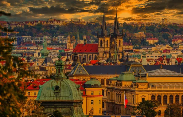 Картинка город, Прага, архитектура