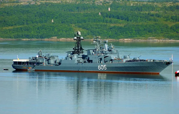 Картинка корабль, большой, вмф, противолодочный, проект 1155, адмирал левченко