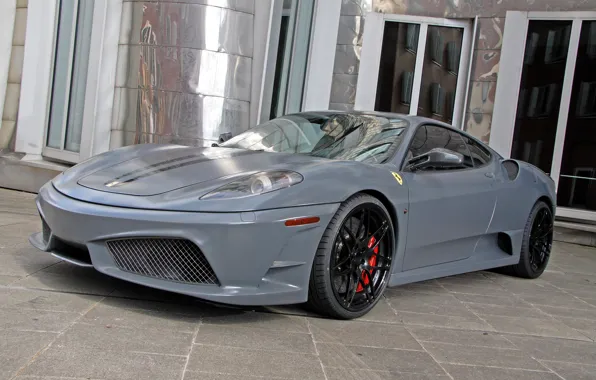 Картинка F430, Ferrari, 2010, Front, Grey, Anderson Germany, F430 Scuderia, Stealth Fighter Edition