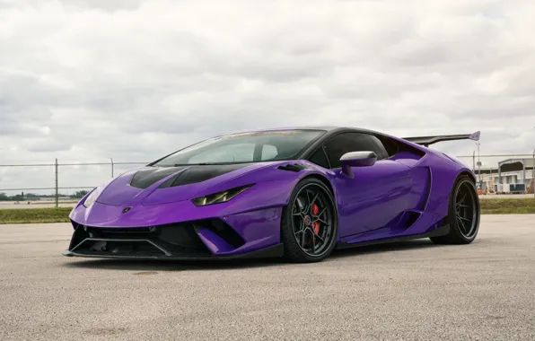 Картинка Lamborghini, Purple, Coupe, VAG, Performante, Huracan