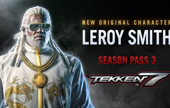 Картинка мужик, очки, Tekken 7 Fated Retribution, Leroy Smith