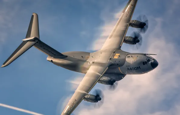 Картинка Эффект Прандтля — Глоерта, A400М, Airbus A400M Atlas, Военно-транспортный самолёт, Airbus Military