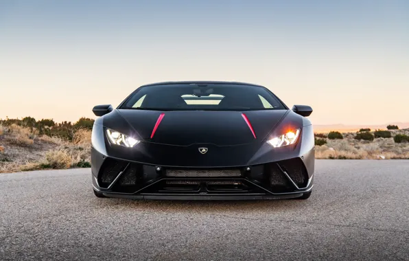 Картинка закат, вечер, Lamborghini, вид спереди, Performante, Huracan, 2020, VF Engineering