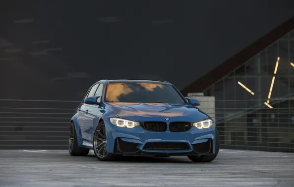 Картинка BMW, Blue, F80, Sight, LED