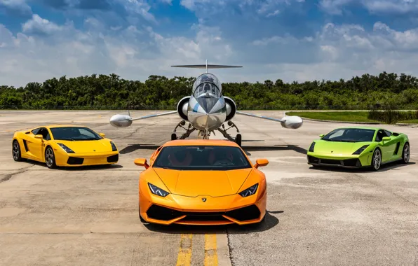 Картинка Lamborghini, Gallardo, Airplane, Huracan