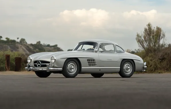 Картинка Silver, Classic Car, Mersedes Benz 300SL