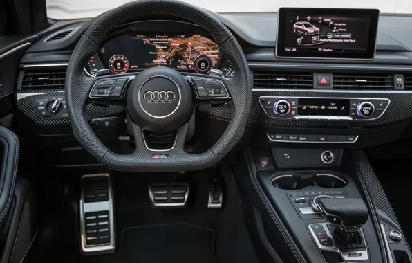 Картинка Audi, салон, 2018, универсал, RS4, Avant