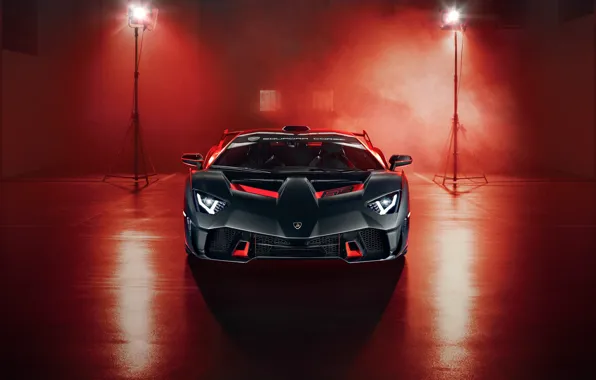 Картинка Lamborghini, суперкар, вид спереди, 2018, SC18