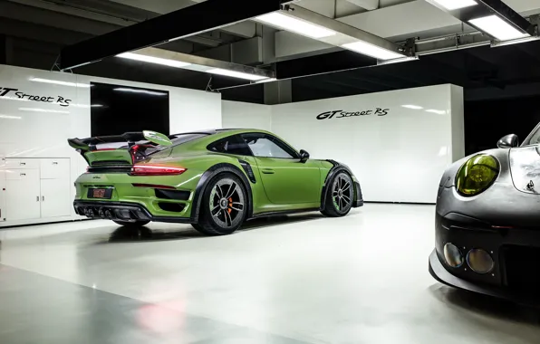 Картинка 911, Porsche, вид сзади, Turbo S, TechArt, 2019, GT Street RS