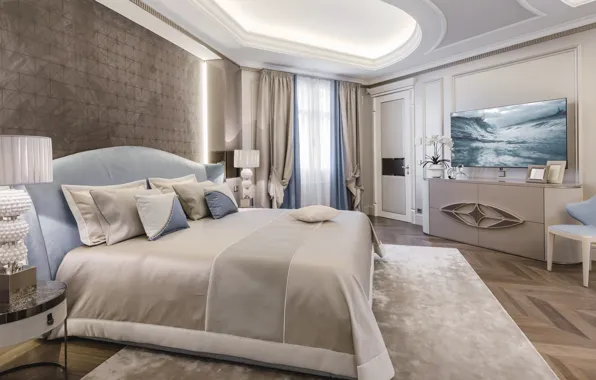 Картинка дизайн, стиль, комната, интерьер, Monaco, спальня, luxurious villa, by NG-studio Interior Design, Elegant Luxury