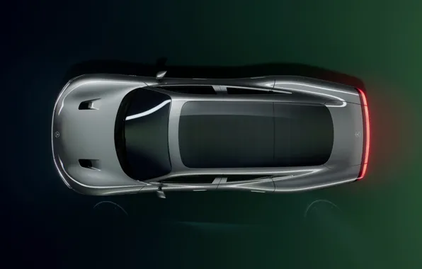 Картинка купе, Mercedes-Benz, вид сверху, 2022, Vision EQXX Concept