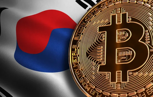 Картинка флаг, flag, южная корея, south korea, bitcoin, биткоин, btc