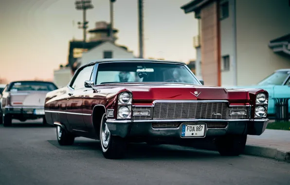 Картинка Cadillac, Red, Vehicle