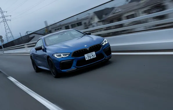Картинка купе, BMW, автострада, Coupe, 2020, BMW M8, двухдверное, M8, M8 Competition Coupe, M8 Coupe, F92