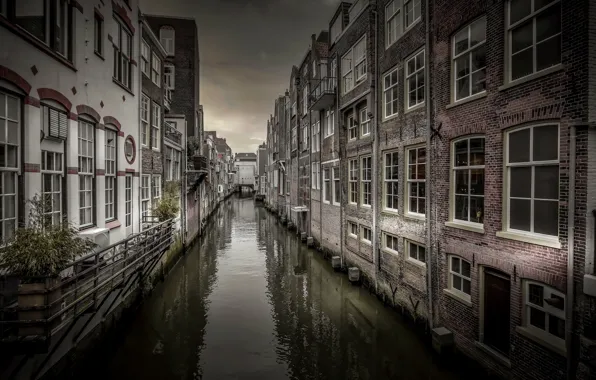 Картинка Holland, canal, Dordrecht