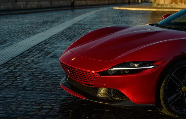 Картинка Ferrari, суперкар, Roma, 2020