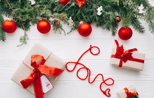 Картинка украшения, Новый Год, Рождество, подарки, Christmas, wood, New Year, gift, decoration, Merry, fir tree, ветки …