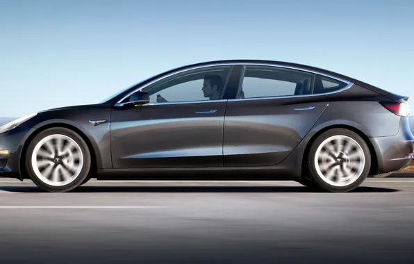 Картинка Tesla, электромобиль, model 3