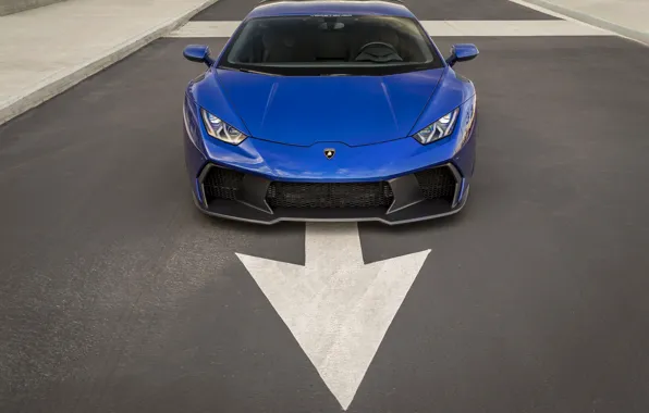 Картинка Lamborghini, Blue, Arrow, VAG, Huracan, Novara