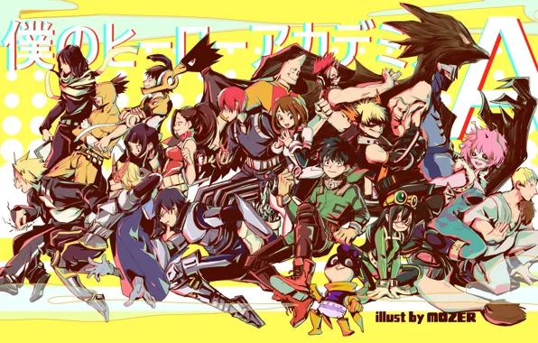 Картинка аниме, арт, персонажи, Boku no Hero Academia, Моя геройская академия