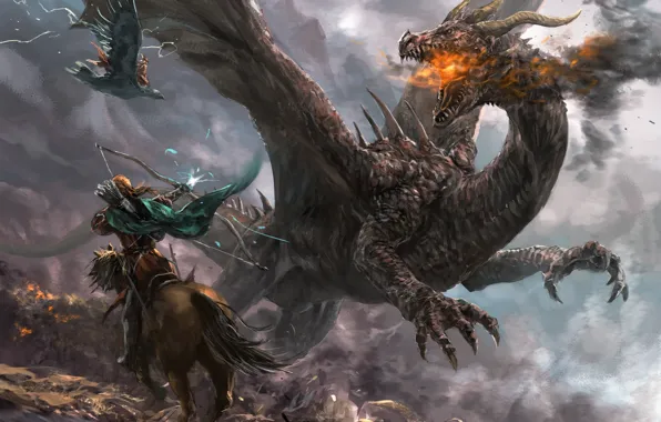 Картинка дракон, фэнтези, арт, Mad 1984, Dragon Concept 2015