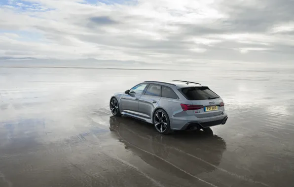 Картинка Audi, универсал, RS 6, 2020, мокрый песок, 2019, V8 Twin-Turbo, RS6 Avant, UK-version