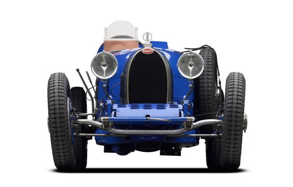 Картинка синий, ретро, 1927, спортивный автомобиль, Bugatti Type 35C