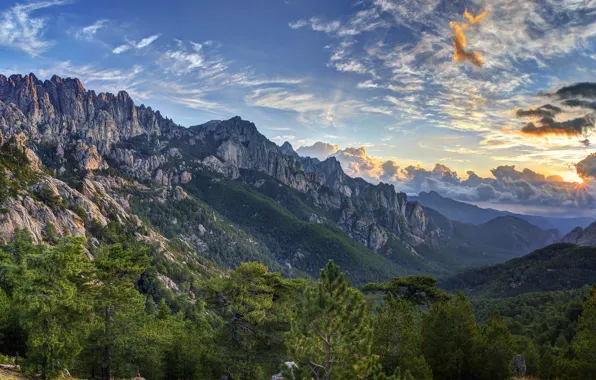 Картинка горы, Франция, Корсика, иглы Бавела, Эгий де Бавела