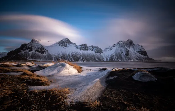 Картинка горы, Исландия, Iceland, Vestrahorn