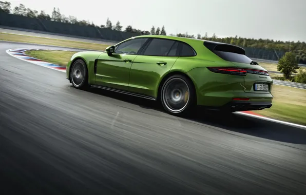 Картинка Porsche, трек, 2018, Panamera GTS Sport Turismo