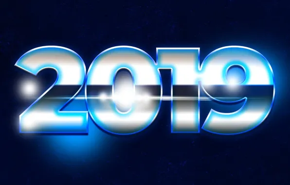 Картинка синий, фон, Новый год, New Year, 2019