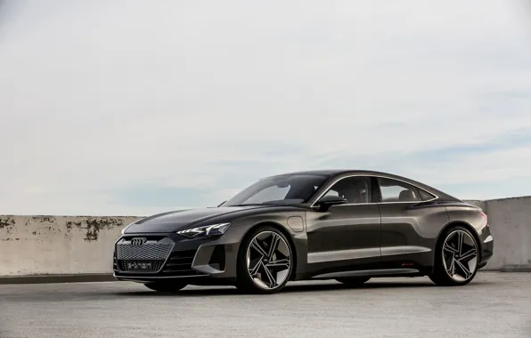 Картинка Audi, купе, стоянка, 2018, e-tron GT Concept, четырёхдверное