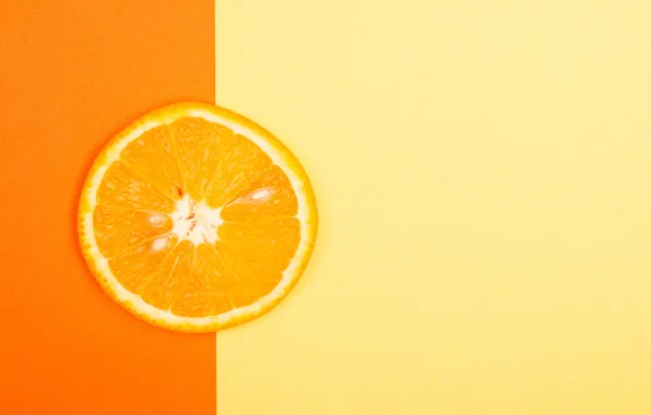 Картинка оранжевый, желтый, фон, один, цвет, апельсин, текстура, долька, фрукты, цитрусы, разделение, композиция, ломтик, кружочек, цитрусовая …