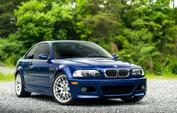 Картинка BMW, Blue, Green, E46, Sight