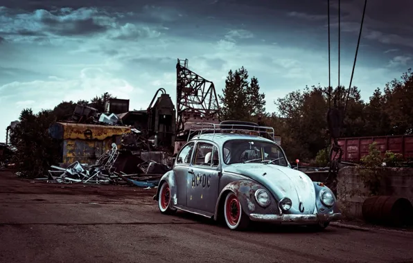Картинка Volkswagen, Car, Old, Vintage, Beetle